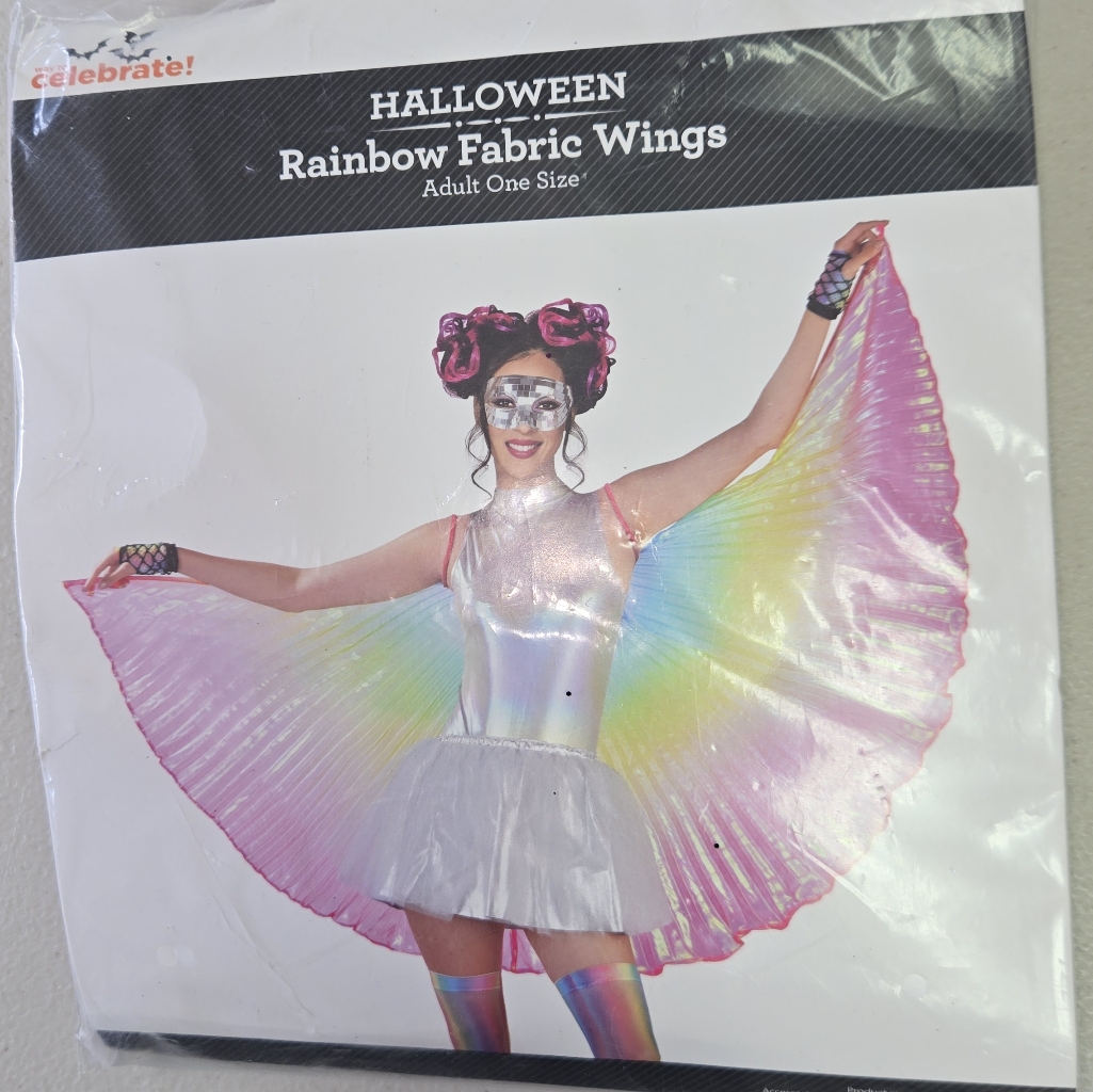 Rainbow Fabric Wings Halloween Costume Wings Rainbow Wings